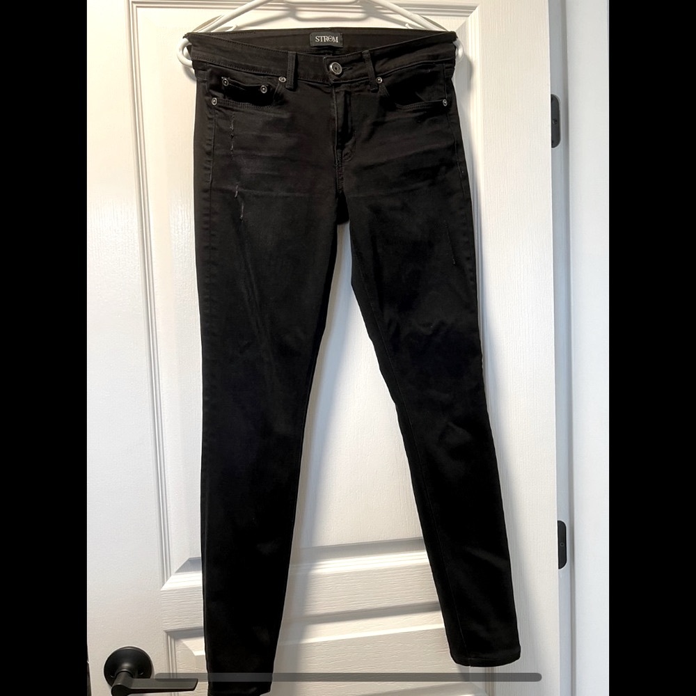 Strom Black Jeans Size 27 - Skinny/ Straight